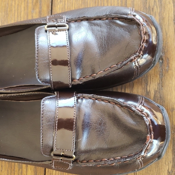 L.L. Bean women's brown leather loafers size 9.5 - Picture 7 of 10